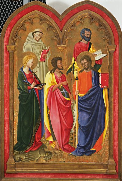 Altar Wing with Five Saints, c.1445 by Neri di Bicci